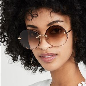 Chloe scalloped sunglasses with its original box